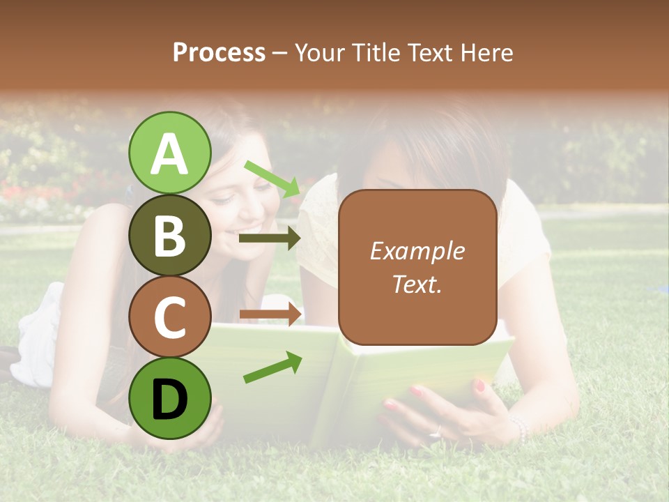 Senior High School Read Students PowerPoint Template