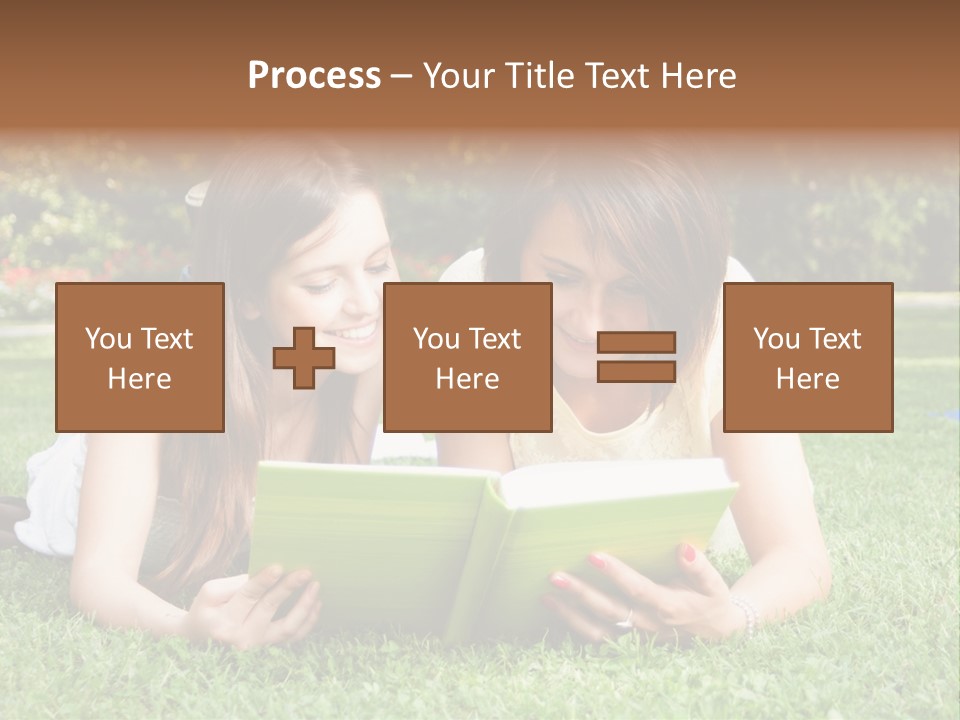 Senior High School Read Students PowerPoint Template