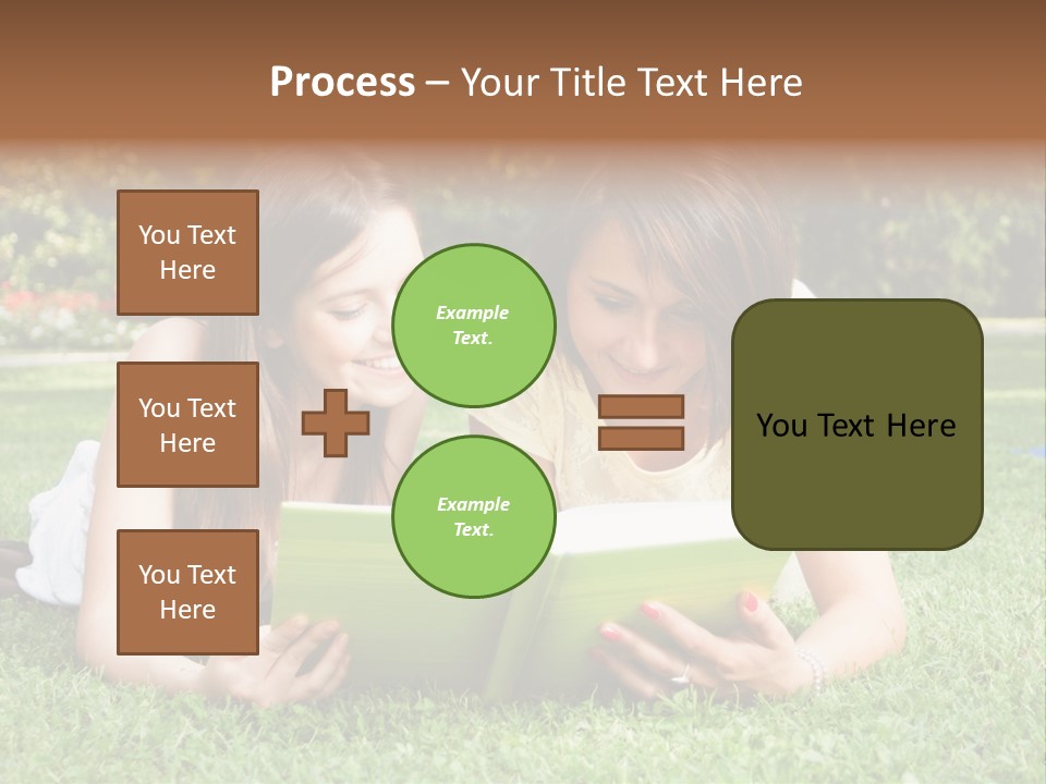 Senior High School Read Students PowerPoint Template