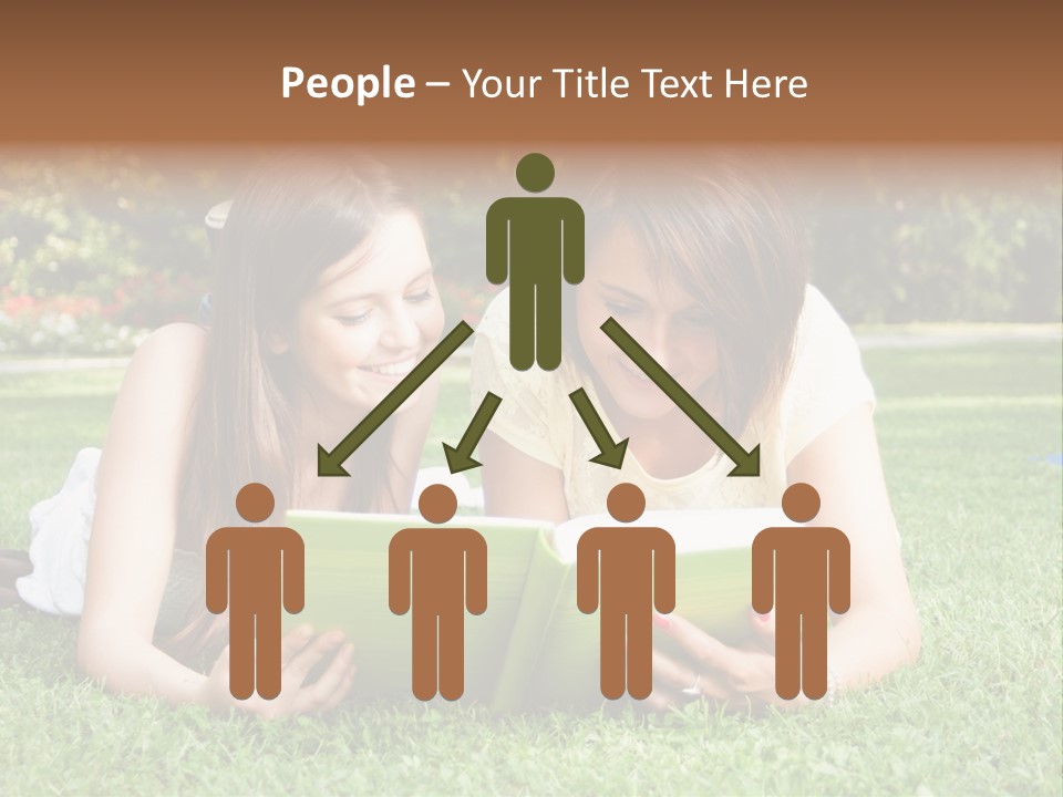 Senior High School Read Students PowerPoint Template