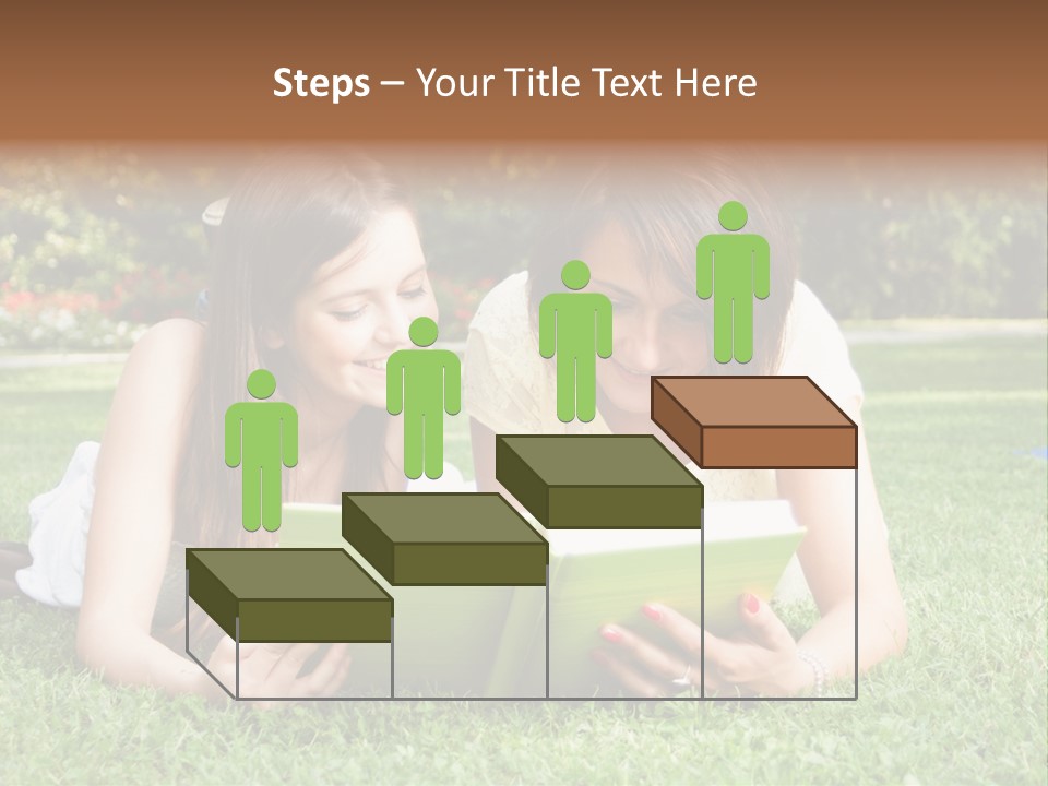 Senior High School Read Students PowerPoint Template