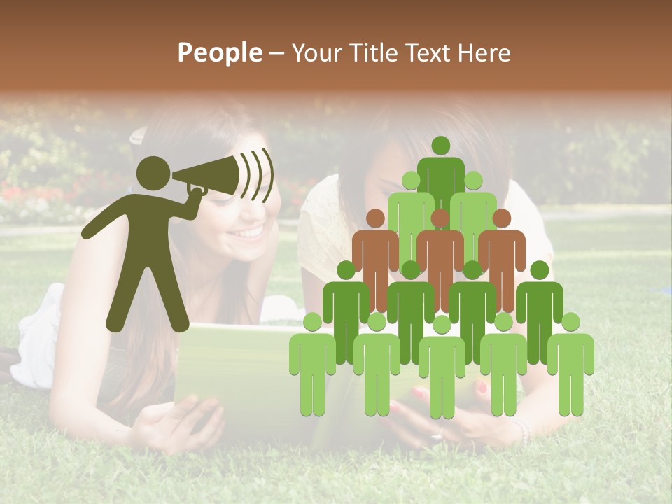 Senior High School Read Students PowerPoint Template