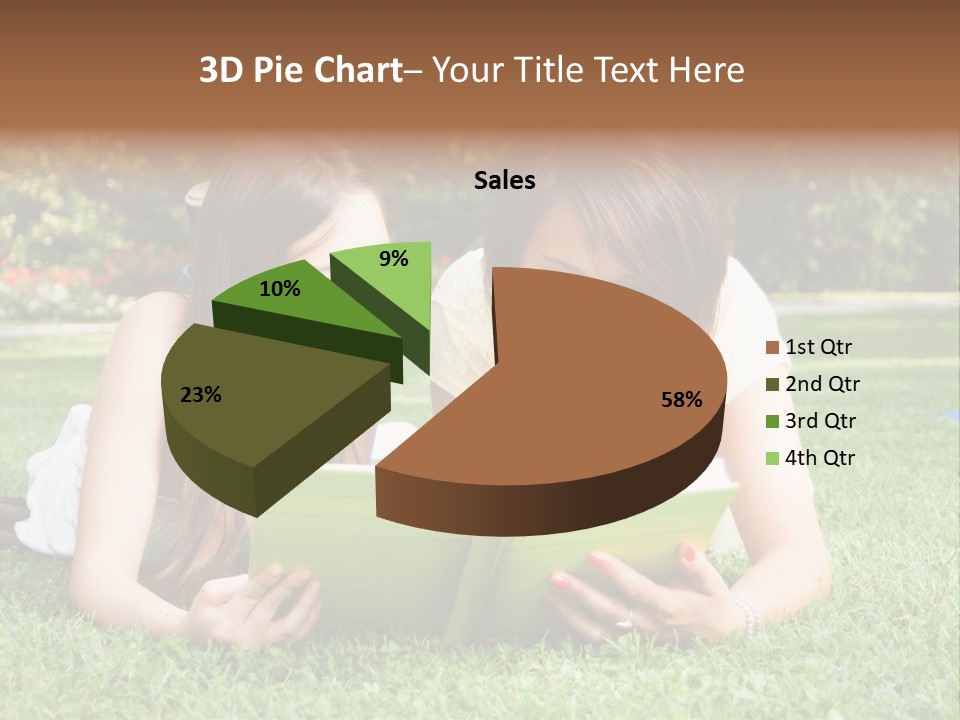 Senior High School Read Students PowerPoint Template