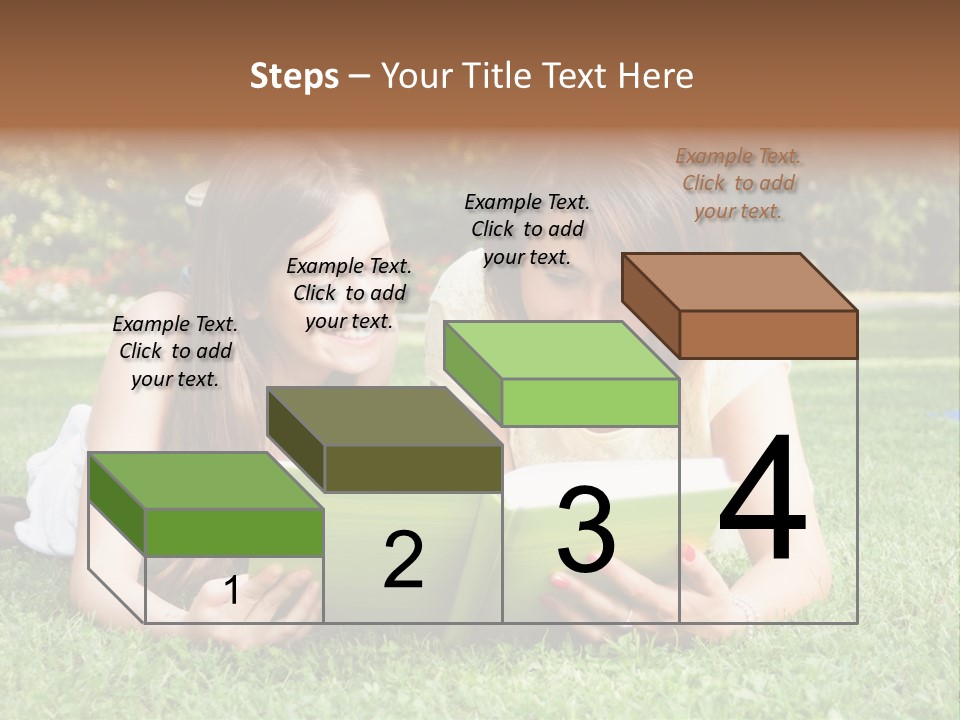 Senior High School Read Students PowerPoint Template