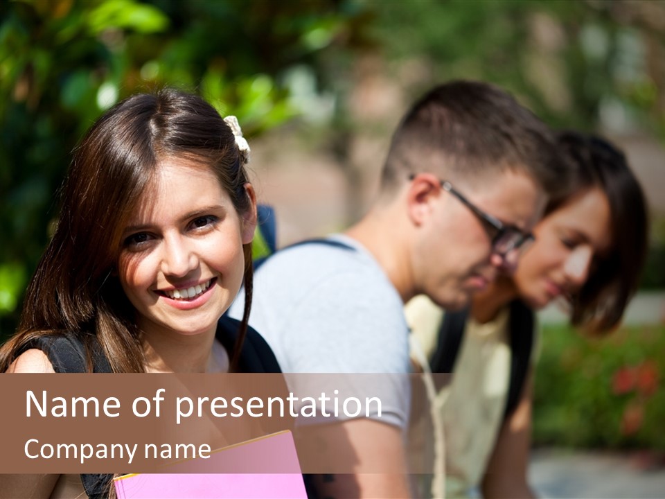 Outdoor Students University PowerPoint Template