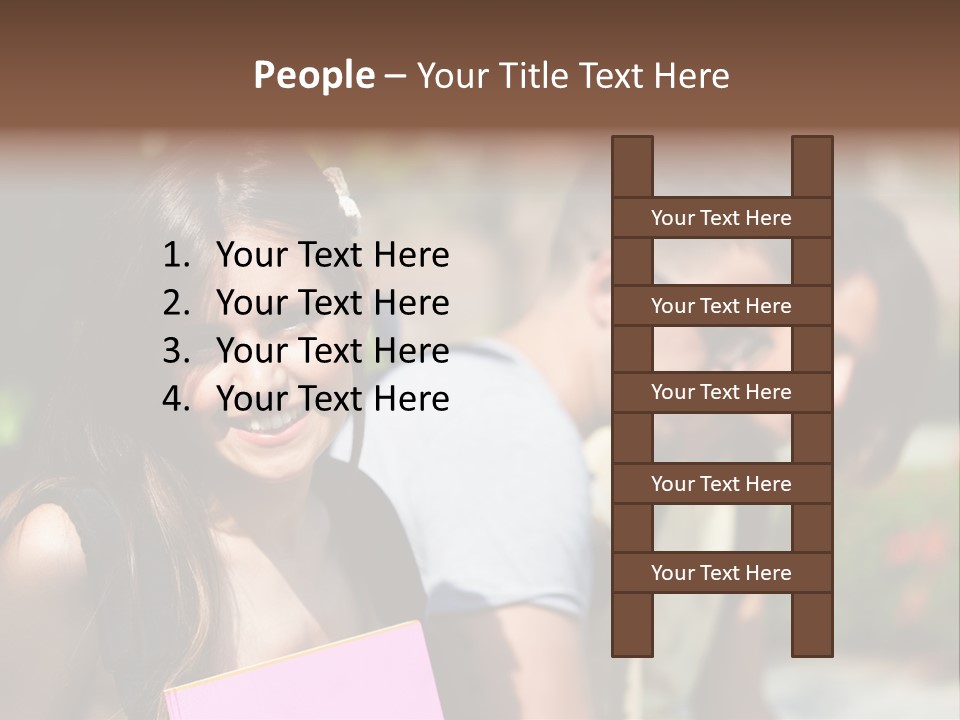 Outdoor Students University PowerPoint Template