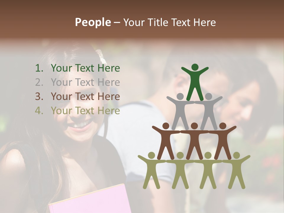 Outdoor Students University PowerPoint Template