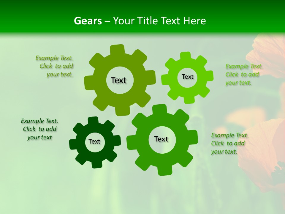 Florale Arri Saison PowerPoint Template