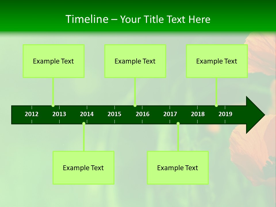Florale Arri Saison PowerPoint Template