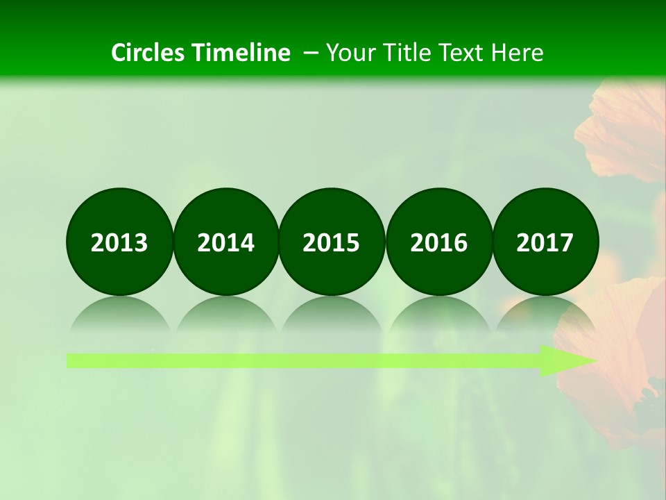 Florale Arri Saison PowerPoint Template