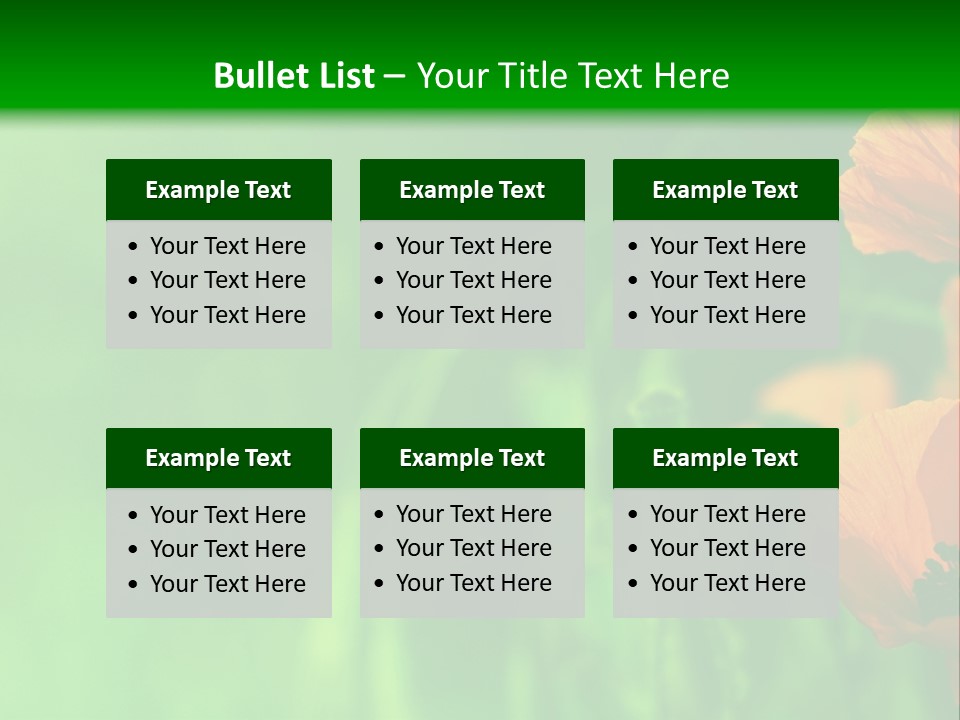 Florale Arri Saison PowerPoint Template