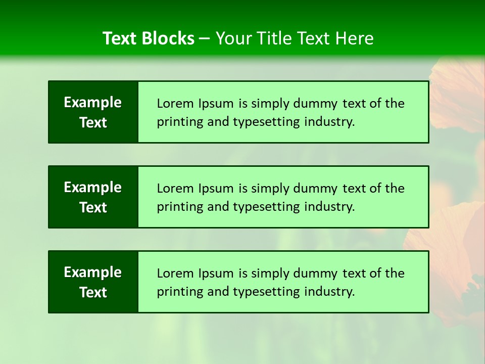 Florale Arri Saison PowerPoint Template