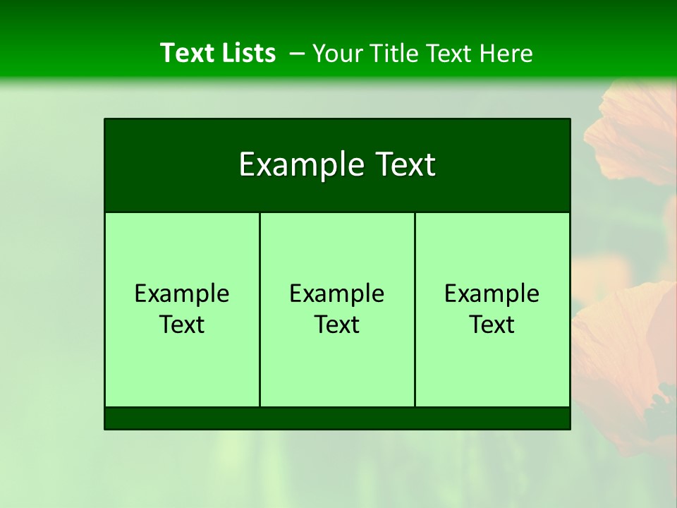 Florale Arri Saison PowerPoint Template