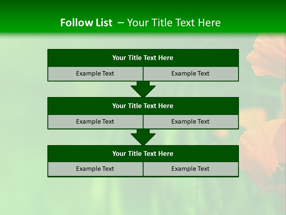 Florale Arri Saison PowerPoint Template