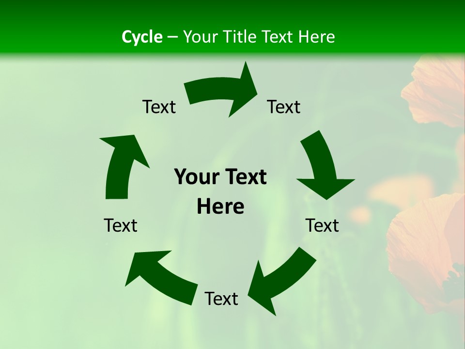 Florale Arri Saison PowerPoint Template