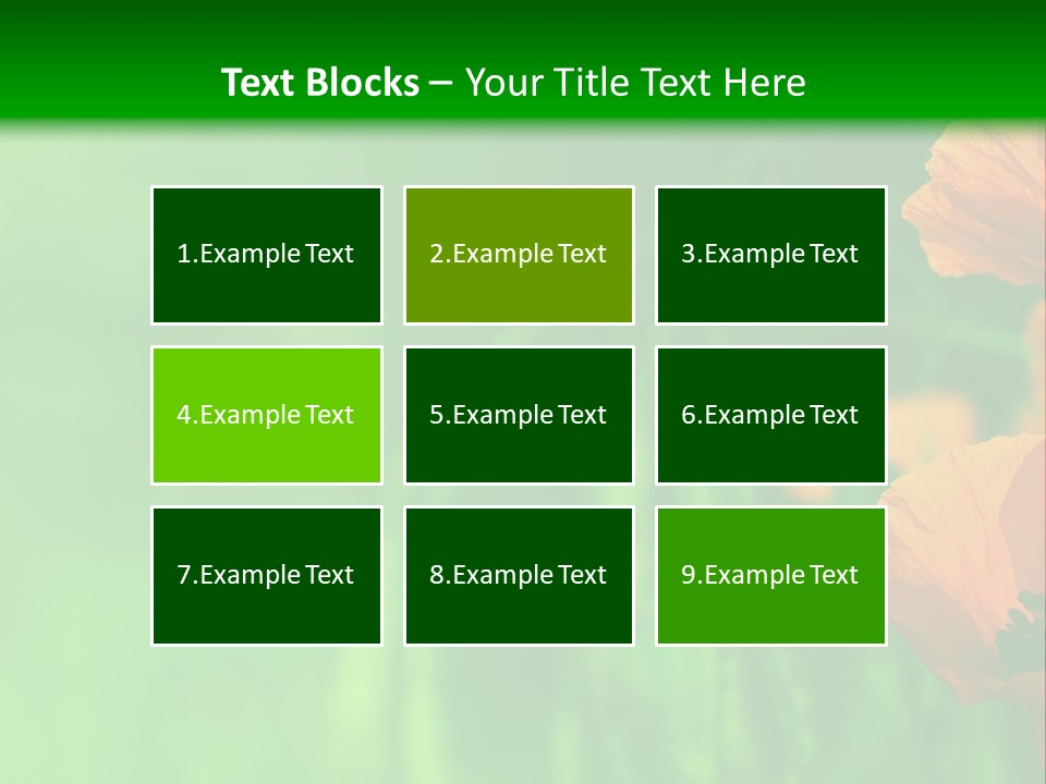 Florale Arri Saison PowerPoint Template