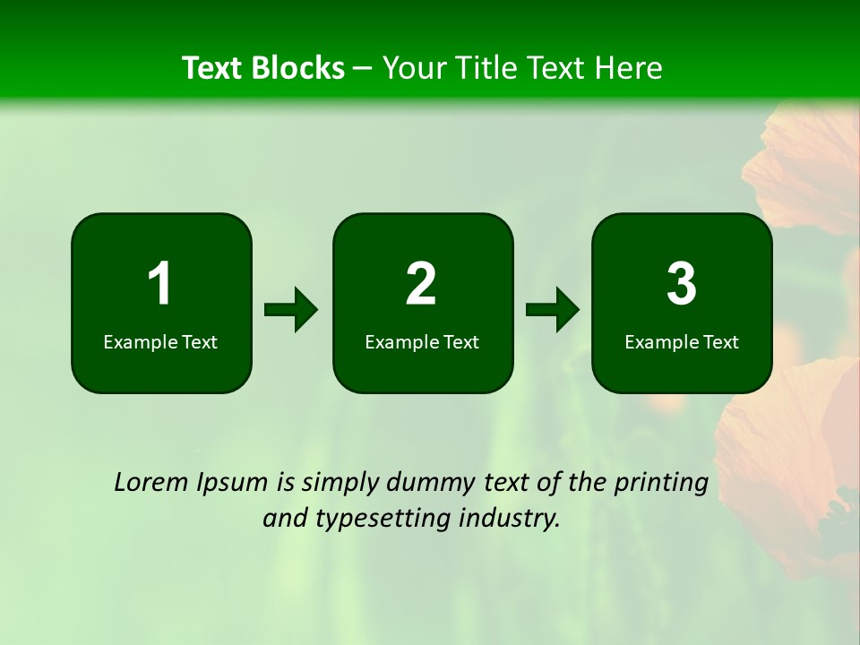 Florale Arri Saison PowerPoint Template