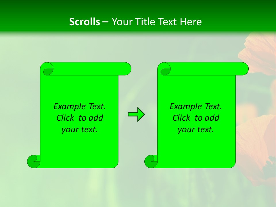 Florale Arri Saison PowerPoint Template