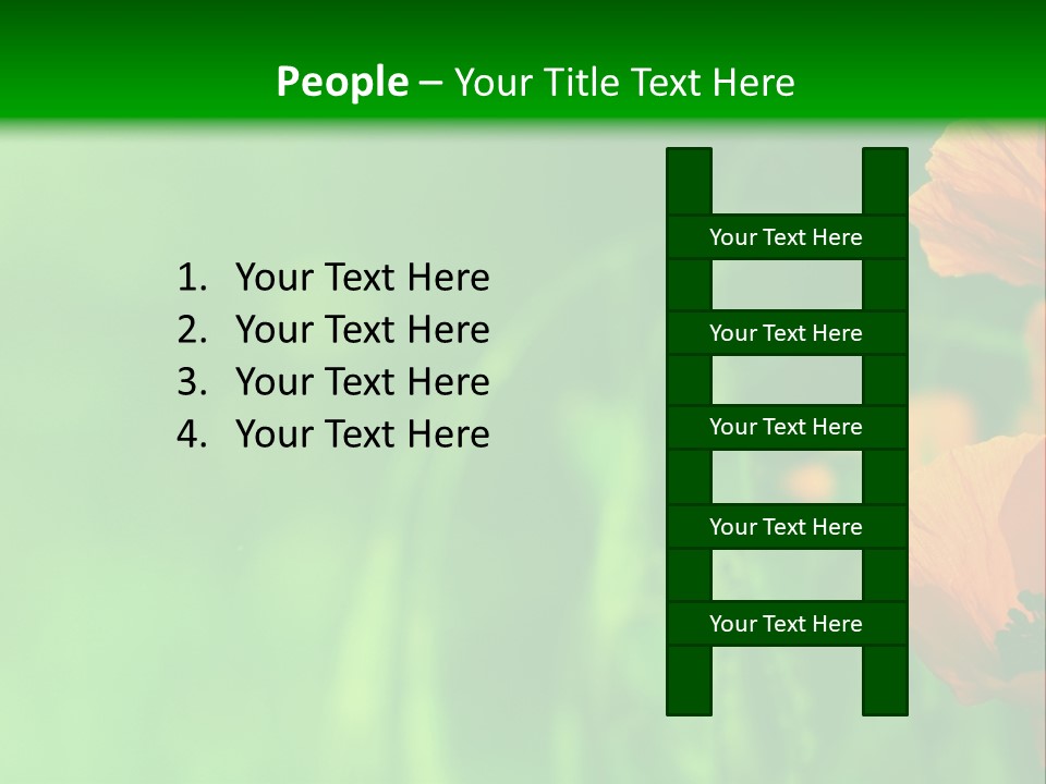 Florale Arri Saison PowerPoint Template