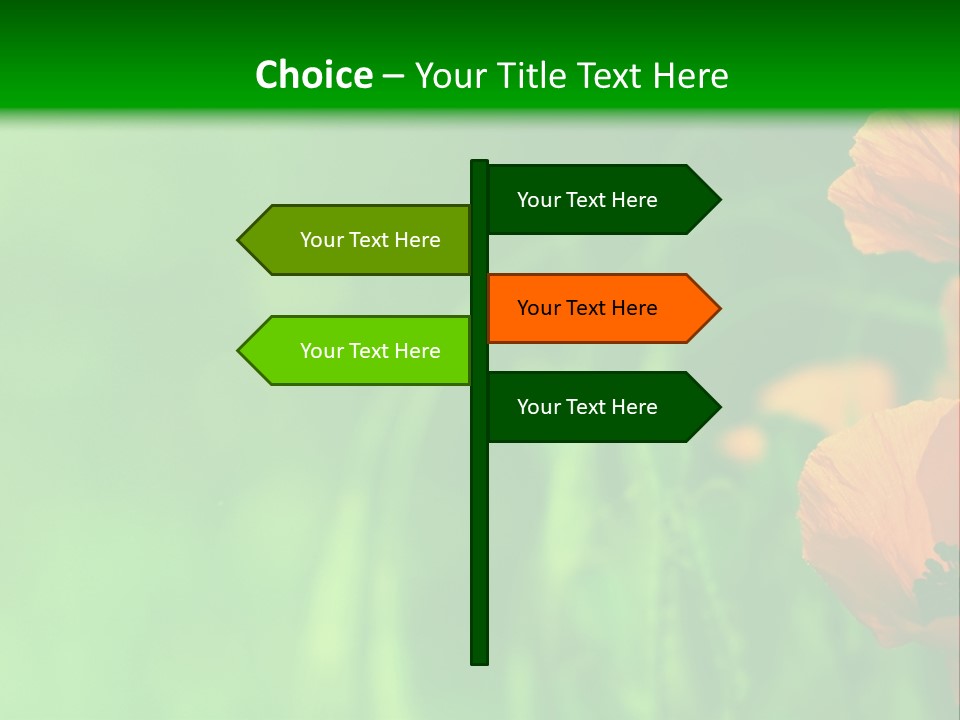Florale Arri Saison PowerPoint Template