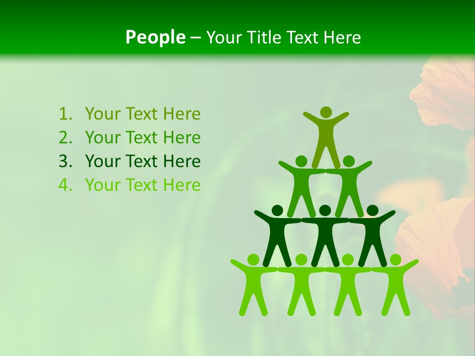 Florale Arri Saison PowerPoint Template