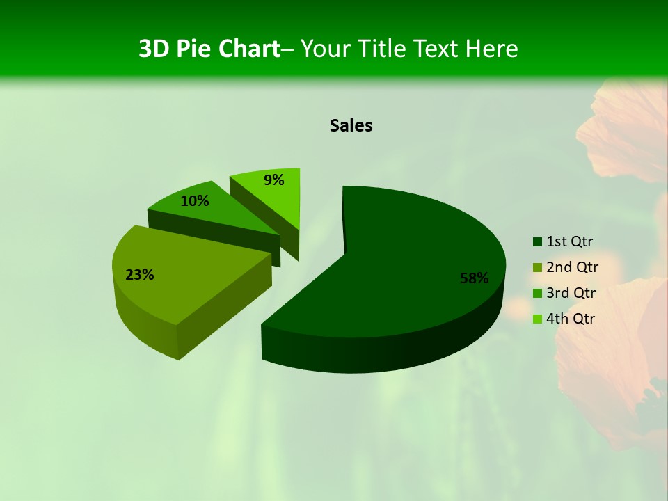 Florale Arri Saison PowerPoint Template