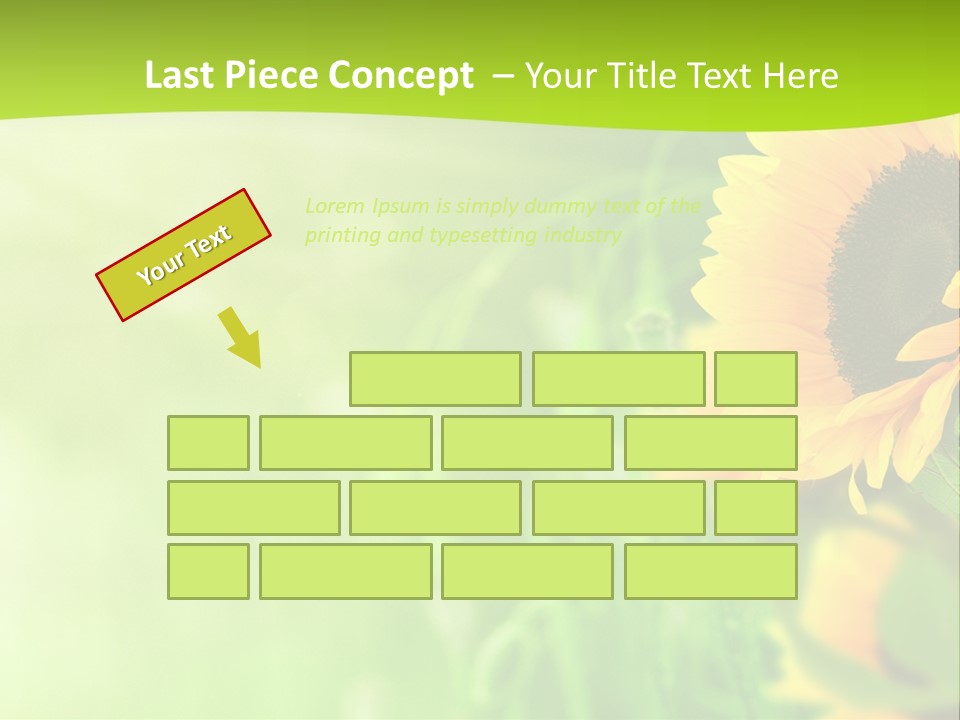 Banni Champ Tournesols PowerPoint Template