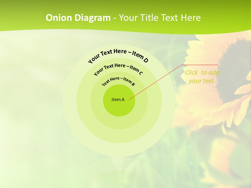 Banni Champ Tournesols PowerPoint Template