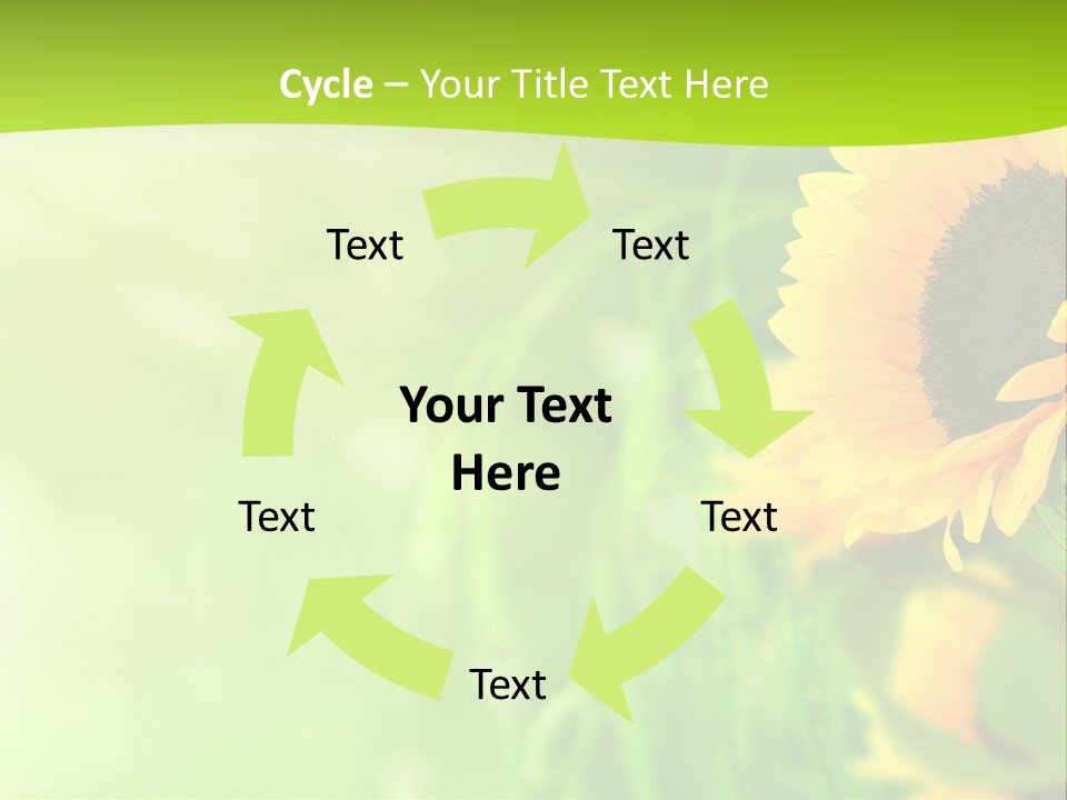 Banni Champ Tournesols PowerPoint Template