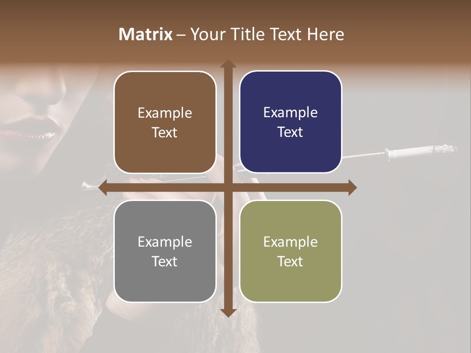 Lady Black Old PowerPoint Template