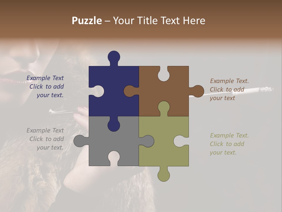 Lady Black Old PowerPoint Template