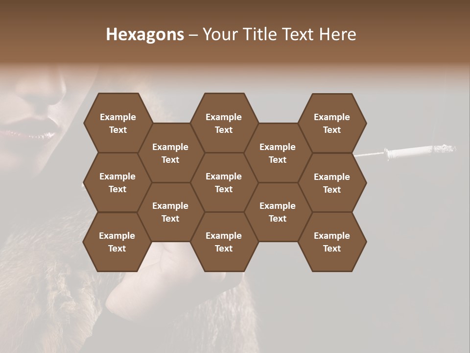 Lady Black Old PowerPoint Template