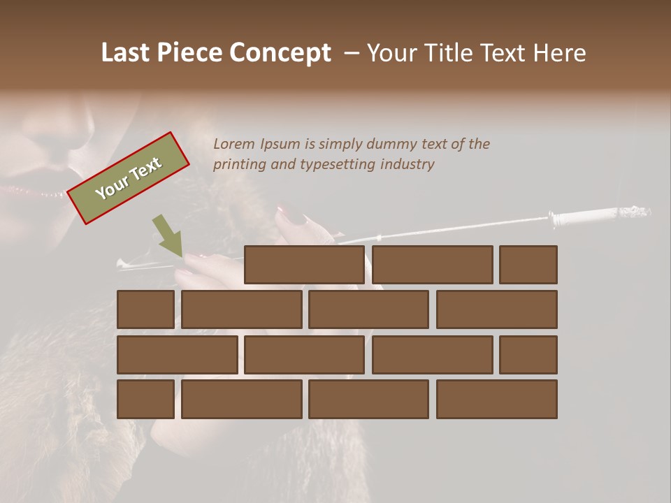 Lady Black Old PowerPoint Template