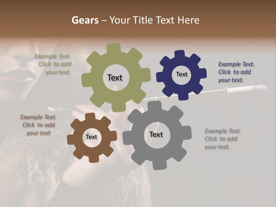 Lady Black Old PowerPoint Template