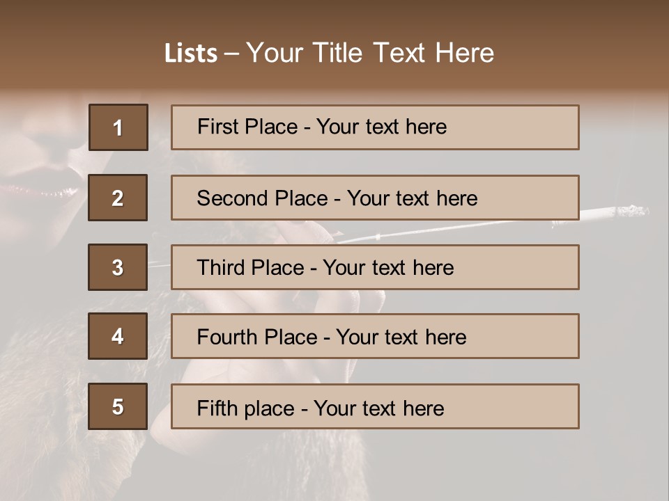 Lady Black Old PowerPoint Template