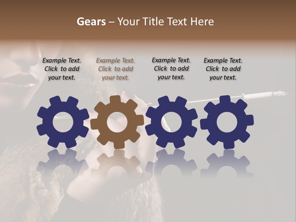 Lady Black Old PowerPoint Template