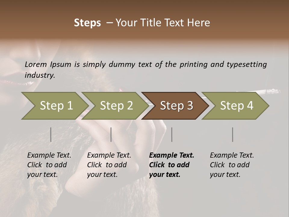 Lady Black Old PowerPoint Template