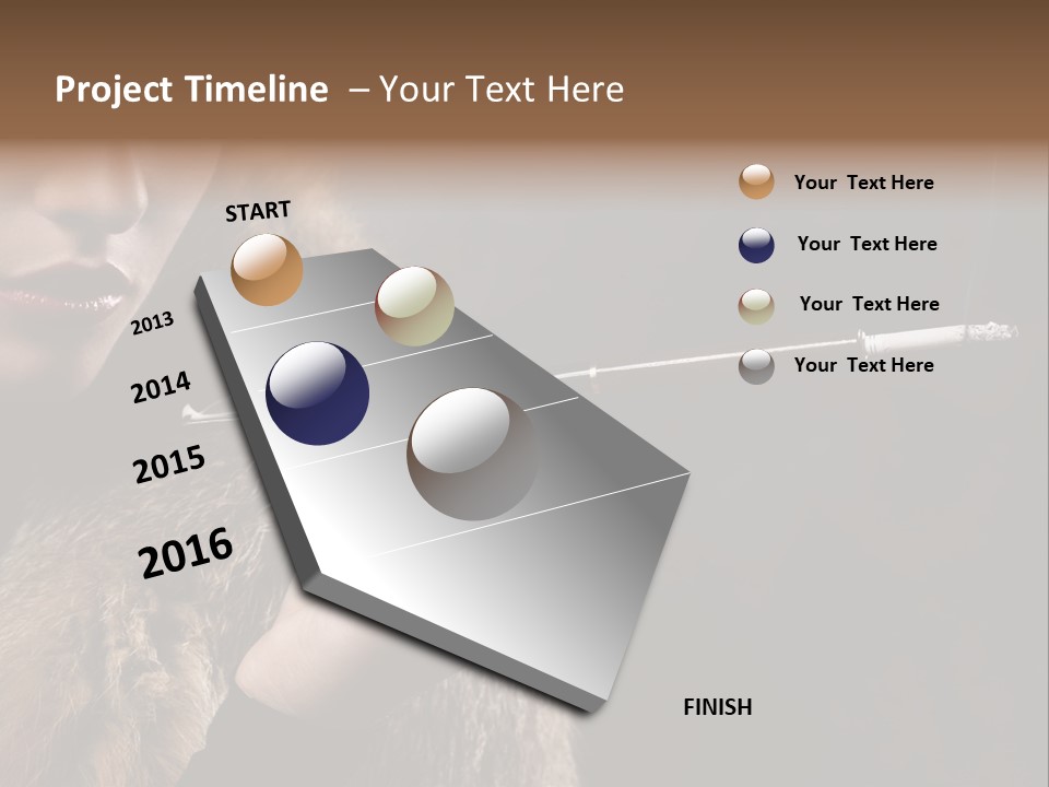 Lady Black Old PowerPoint Template