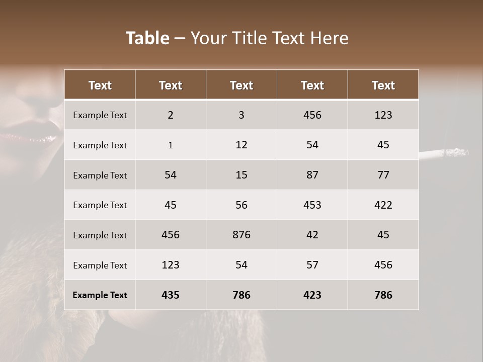 Lady Black Old PowerPoint Template