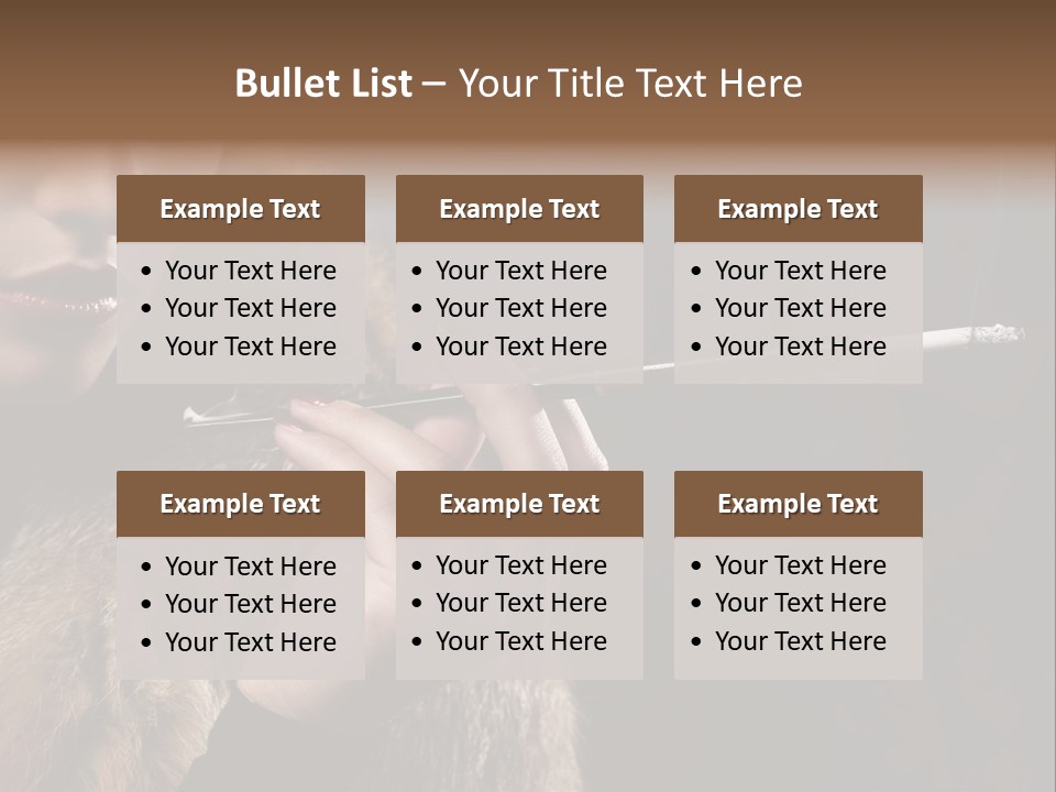 Lady Black Old PowerPoint Template