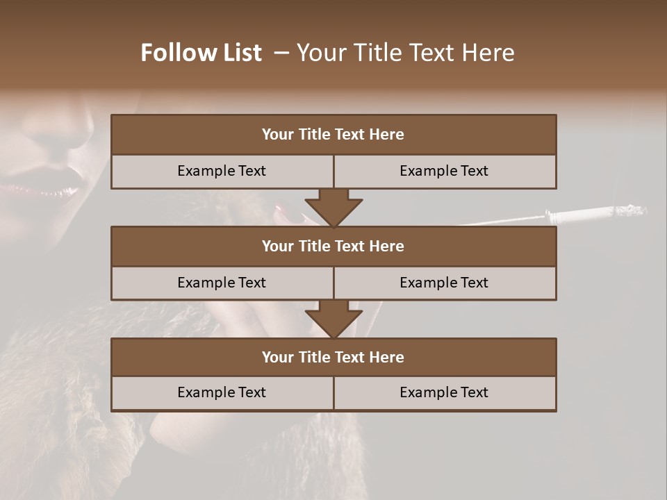 Lady Black Old PowerPoint Template