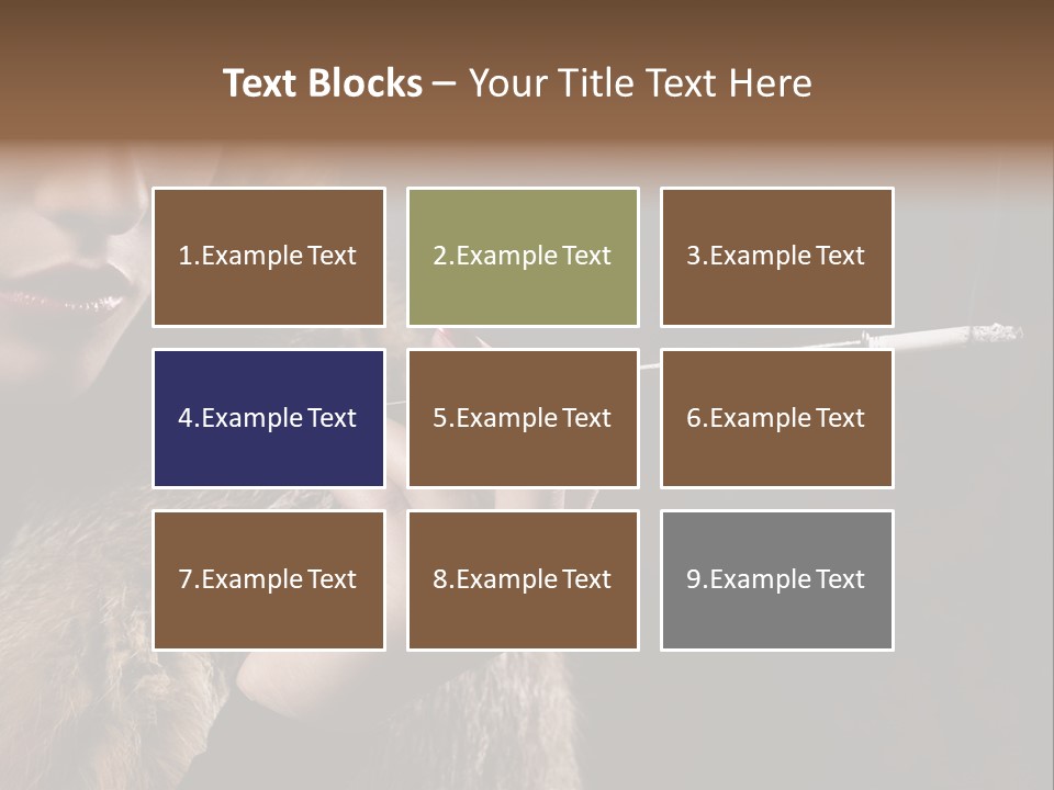 Lady Black Old PowerPoint Template