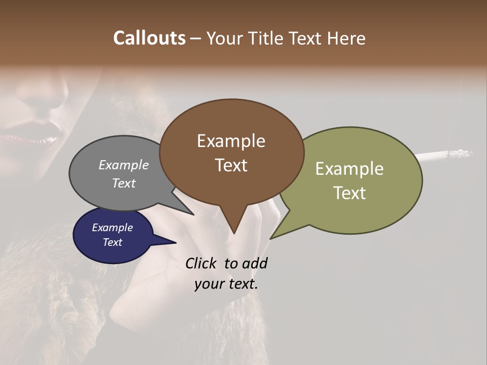 Lady Black Old PowerPoint Template