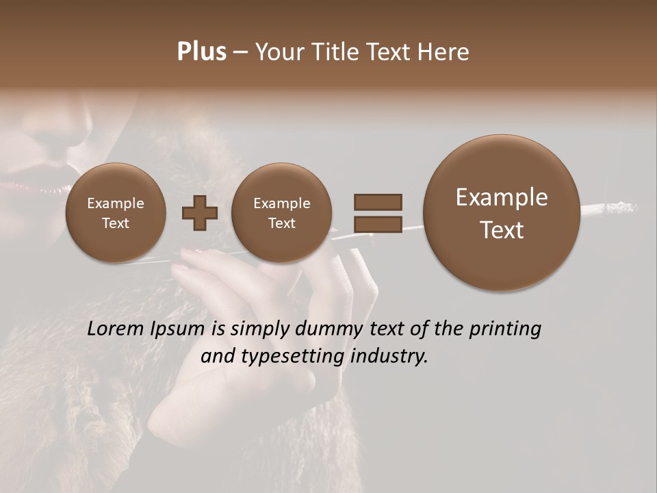 Lady Black Old PowerPoint Template