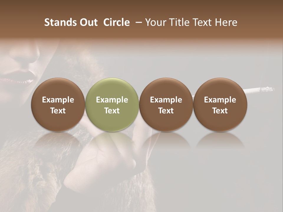 Lady Black Old PowerPoint Template