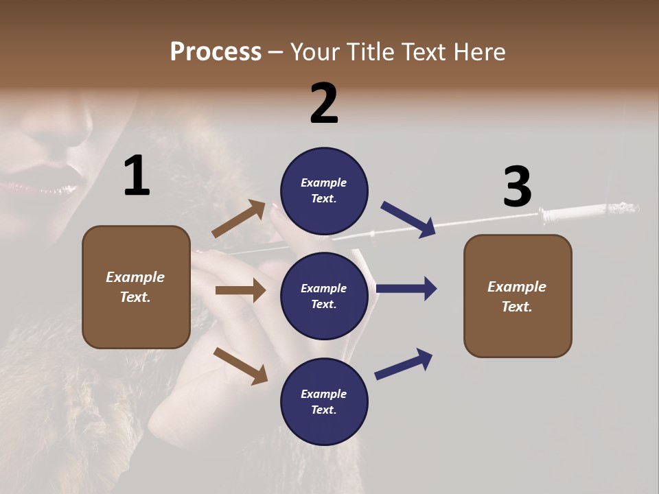 Lady Black Old PowerPoint Template
