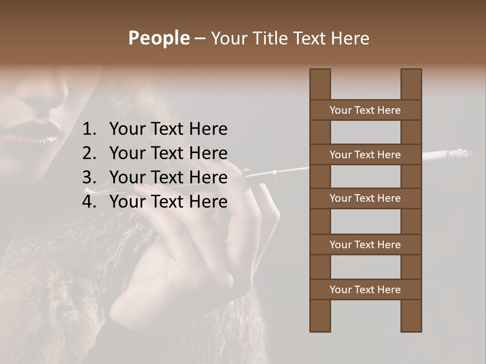 Lady Black Old PowerPoint Template