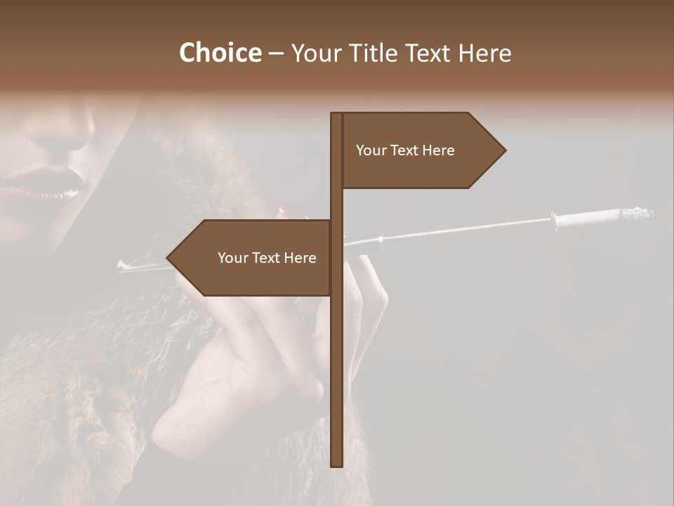 Lady Black Old PowerPoint Template