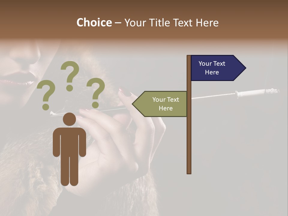 Lady Black Old PowerPoint Template