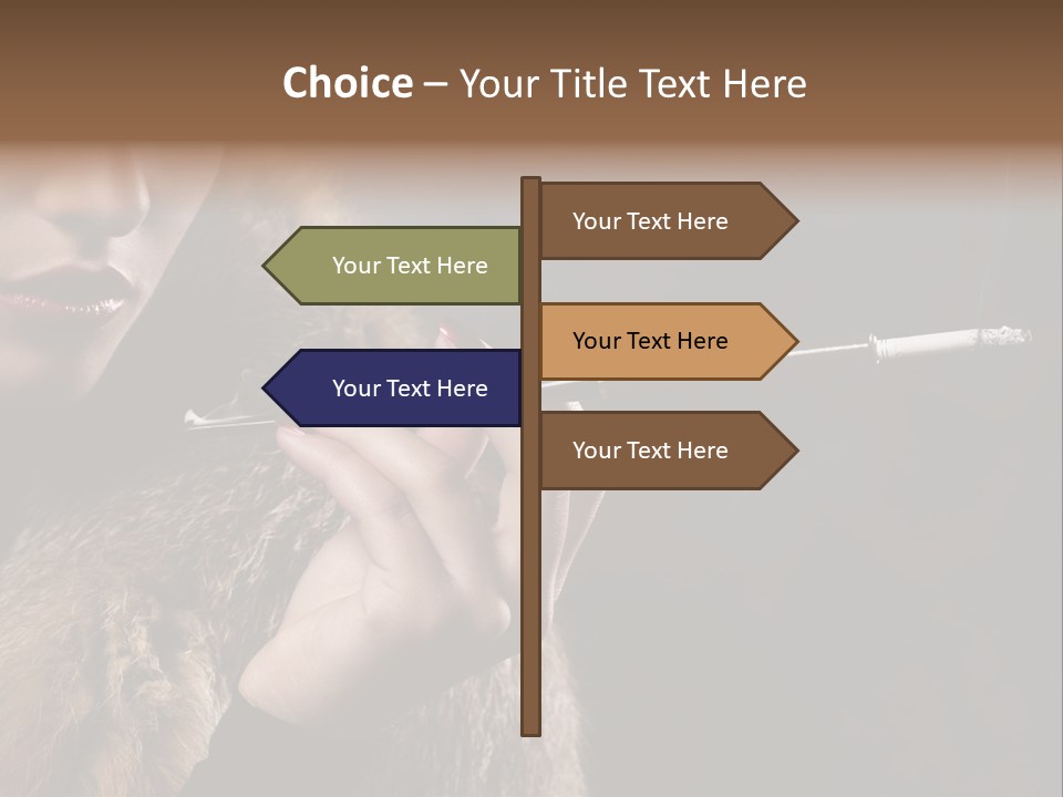 Lady Black Old PowerPoint Template